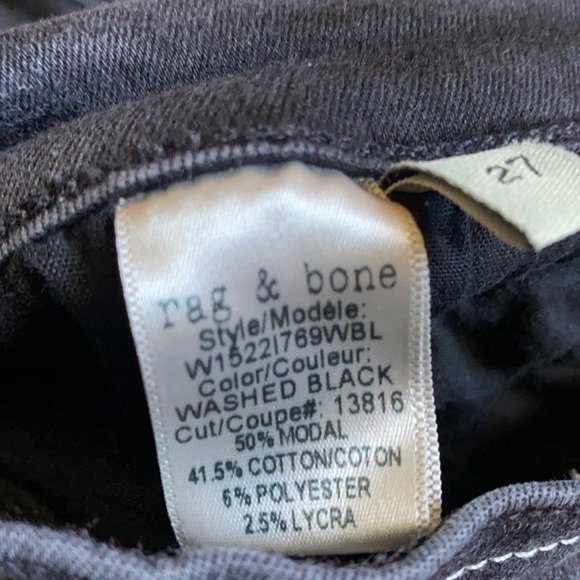 rag & bone washed jeggin style jeans. - Picture 2 of 2
